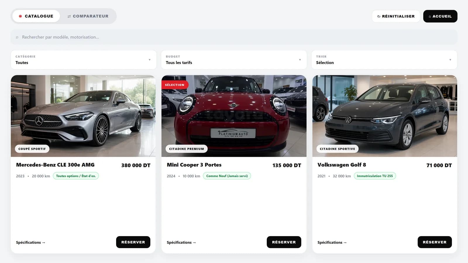 Browse, filter and compare independently