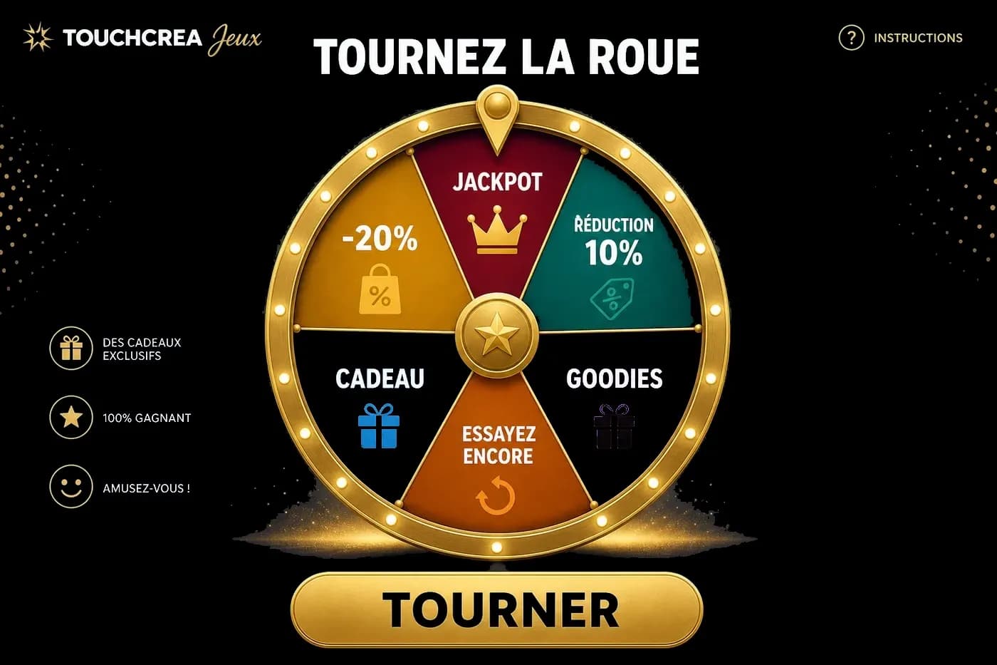 Faites tourner la roue, engagez la foule