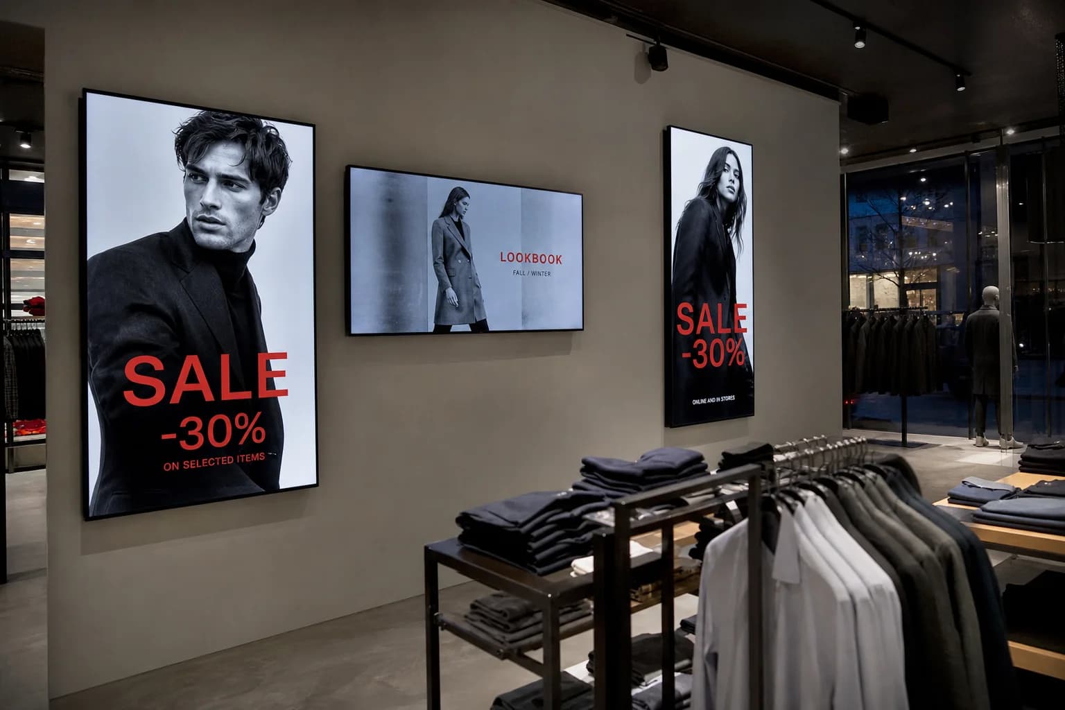 Promos and campaigns in window and store