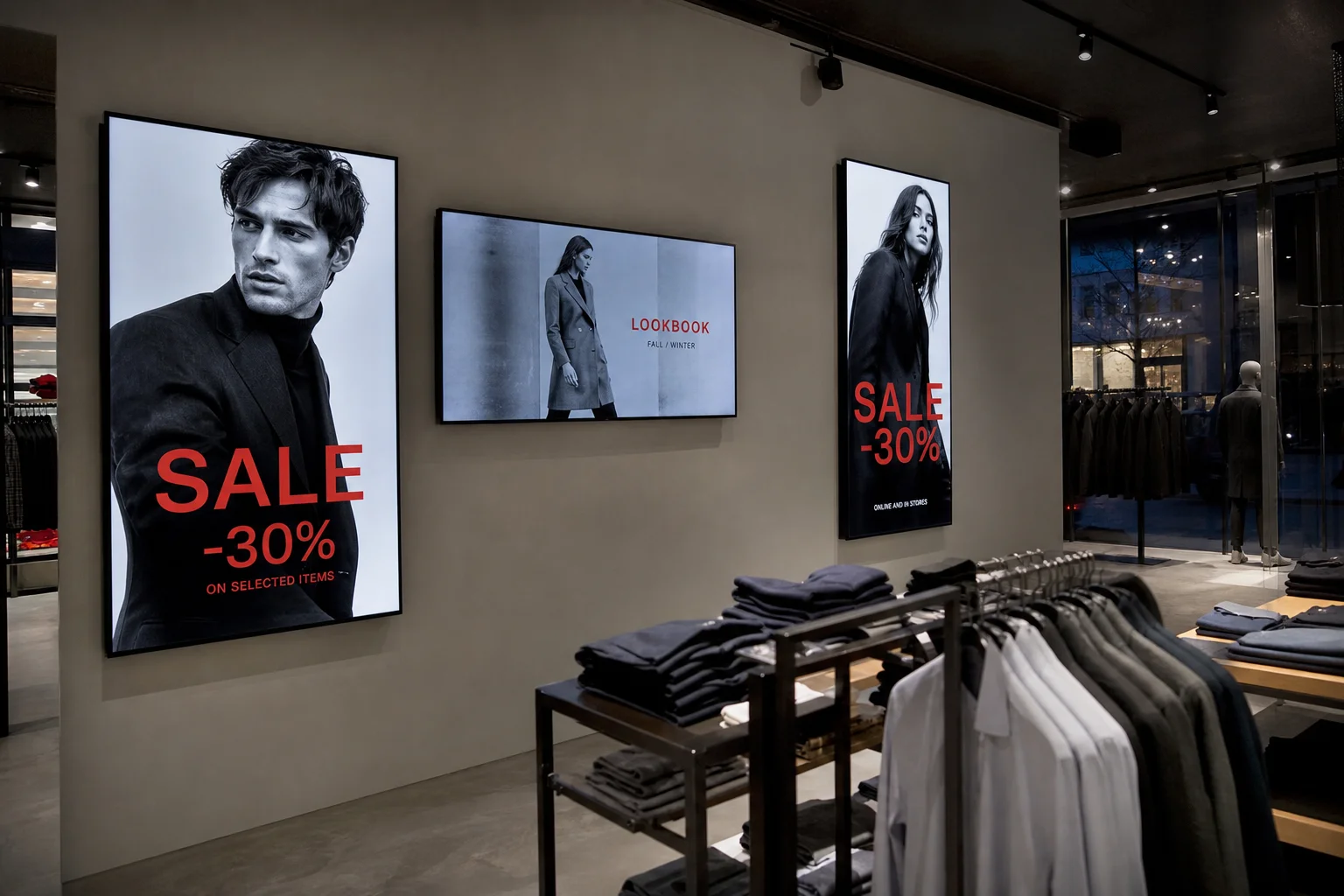 Promos and campaigns in window and store
